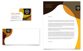 African Safari Business Card Letterhead Template Word