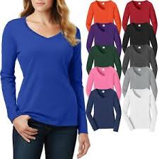 Also set sale alerts and shop exclusive offers only on shopstyle. Ladies Plus Size V Neck T Shirt Long Sleeve Soft Cotton Womens Top Xl 2x 3x 4x Ebay