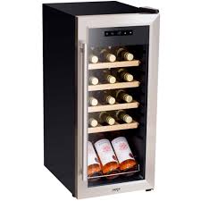 baridi 18 bottle wine fridge with