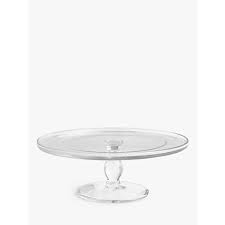 John Lewis Cake Stand 27cm Clear