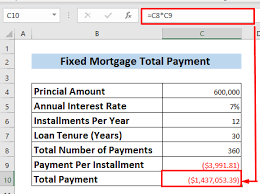 30 Year Fixed Mortgage In Excel