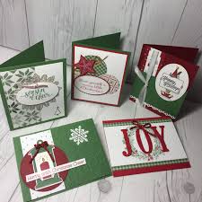 These christmas card ideas are simple and suitable for beginners to more advanced papercrafters. Christmas Card Swaps From Stampin Up Onstage Stamped Sophisticates