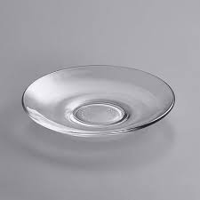 Clear Glass Plate Saucers Without Cup