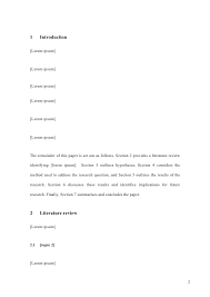 Academic paper template Sample First Page
