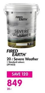Fired Earth 20l Severe Weather Offer