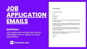 job application emails 30 exles
