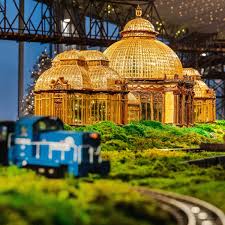 botanical garden holiday train show