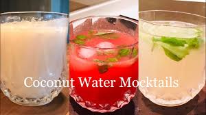 coconut water mocktails