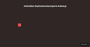 animation keyframes exle in anime js