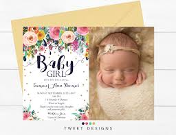 Announcing The Birth Of A Baby Girl Ba Girl Birth Announcements