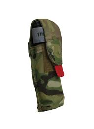 It's lightweight, has adjustable tension, and is secured the shock cord used to adjust the tension weaves through the pals webbing and secures the holder to your equipment. C A T Tourniquet Pouch Bushido Tactical