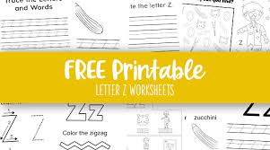letter z worksheets 50 free
