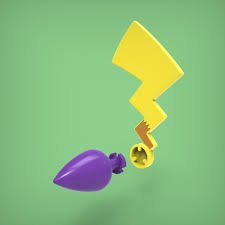butt plug - pikachu tail 3D Print Model in Toys 3DExport