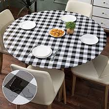 Getuscart Smiry Checd Table Cloth