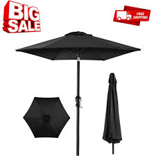 Black Garden Patio Umbrellas