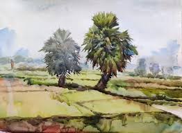 Nature Scenery Painting By Krishna