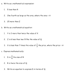 Math247 7th Grade Algebra And Functions