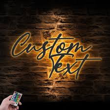 Your Custom Text Words Metal Wall Art