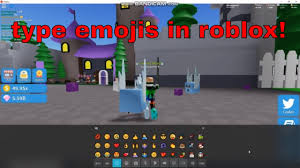 how to type emojis in roblox you