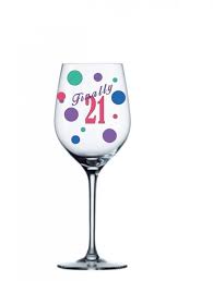 21st Birthday Wine Glass 21st Birthday