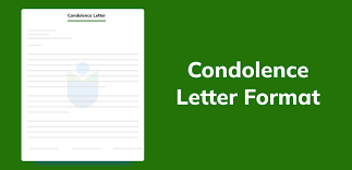 condolence letter format meaning