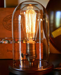 Edison Glass Bell Jar Lamp Desk Lamp
