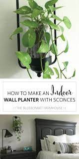 Indoor Wall Planters With Sconces