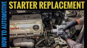 replace the starter on a toyota sienna