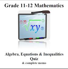 Gr 11 Math Quiz Algebra Ppt One
