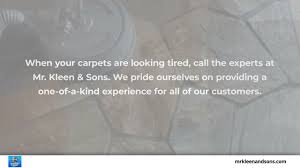 mr kleen sons carpet cleaning