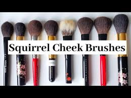 anese squirrel cheek blush brushes
