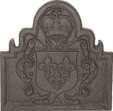 Solid Cast Iron Back Plate Crown Design