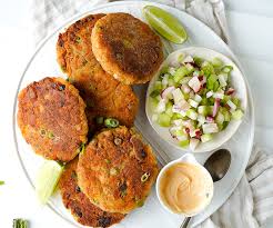 salmon fish cakes with sweet potatoes