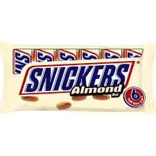 snickers almond chocolate candy bars 1