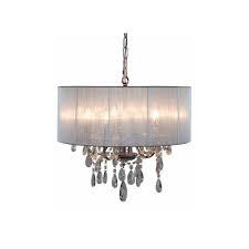 Modern chrome ceiling lights chrome flush ceiling lights chrome ceiling lights used chrome chandelier chrome chandelier ceiling light. Chrome 5 Branch Chandelier With Silver Shade Lighting From Breeze Furniture Uk