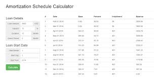 Jquery Amortization Schedule Calculator Download