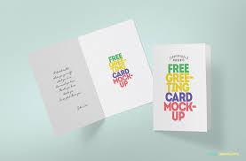 Free Greeting Card Mockup Zippypixels