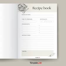 42 perfect cookbook templates recipe