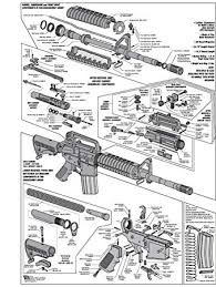 Ar 15 Diagram Glossy Poster Picture Photo Shoot Guns Rifles Weapons Military