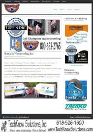 Champions Waterproofing Website