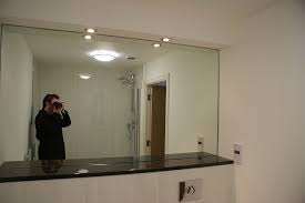 Frameless Mirror Bathroom