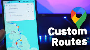 custom route in google maps 2024