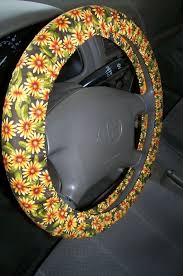 Sunflower Steering Wheel Cover Fl