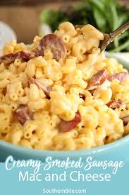 Mac and cheese fried chicken is the food mashup we ve been. Creamy Smoked Sausage Mac And Cheese Southern Bite