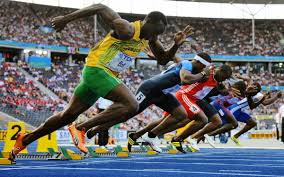 世界陸上 男子１００メートル準決勝で…：「稲妻」 ウサイン・ボルト 写真特集：時事ドットコム