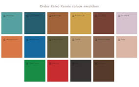 Dulux Retro Remix Colour Swatches 2016
