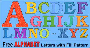 alphabet letters and numbers large