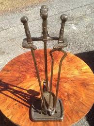 Vintage Arts And Crafts Fireplace Tools