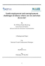 youth employment and unemployment challenges in where are we 