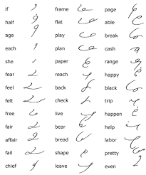 Frequent Word Drill Shorthand Alphabet Shorthand Writing